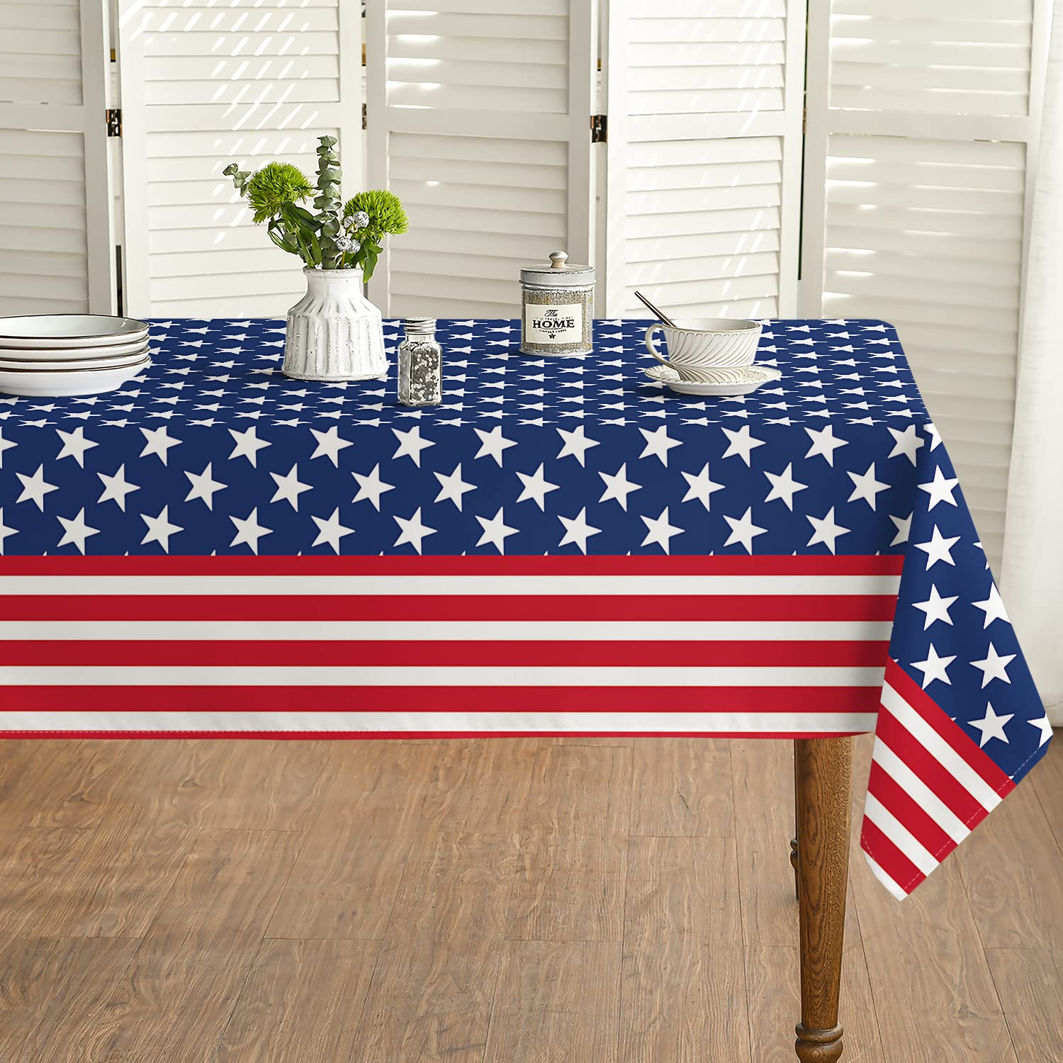 Horaldaily 4th of July Tablecloth