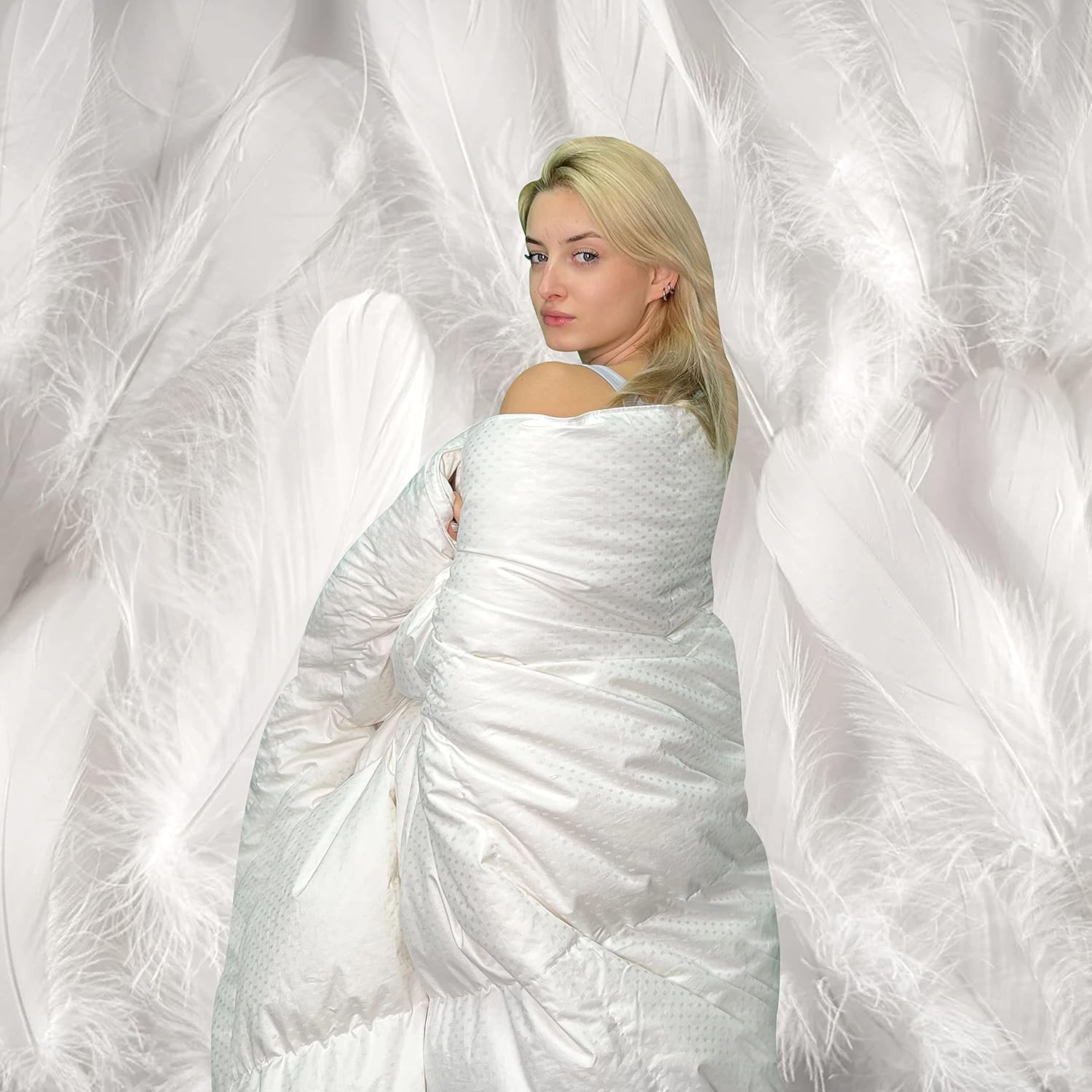 Down Under Empress Down Duvet, Twin Down Comforter, 650 Loft 100