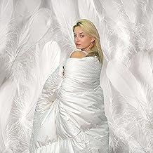 Down Under Empress Down Duvet, Queen Down Comforter, 650 Loft 100% Cotton Bedding Duvets & Down Comforters, All Season, Light & Fluffy Comforter, Filled in Canada & RDS Certified White Down Comforter