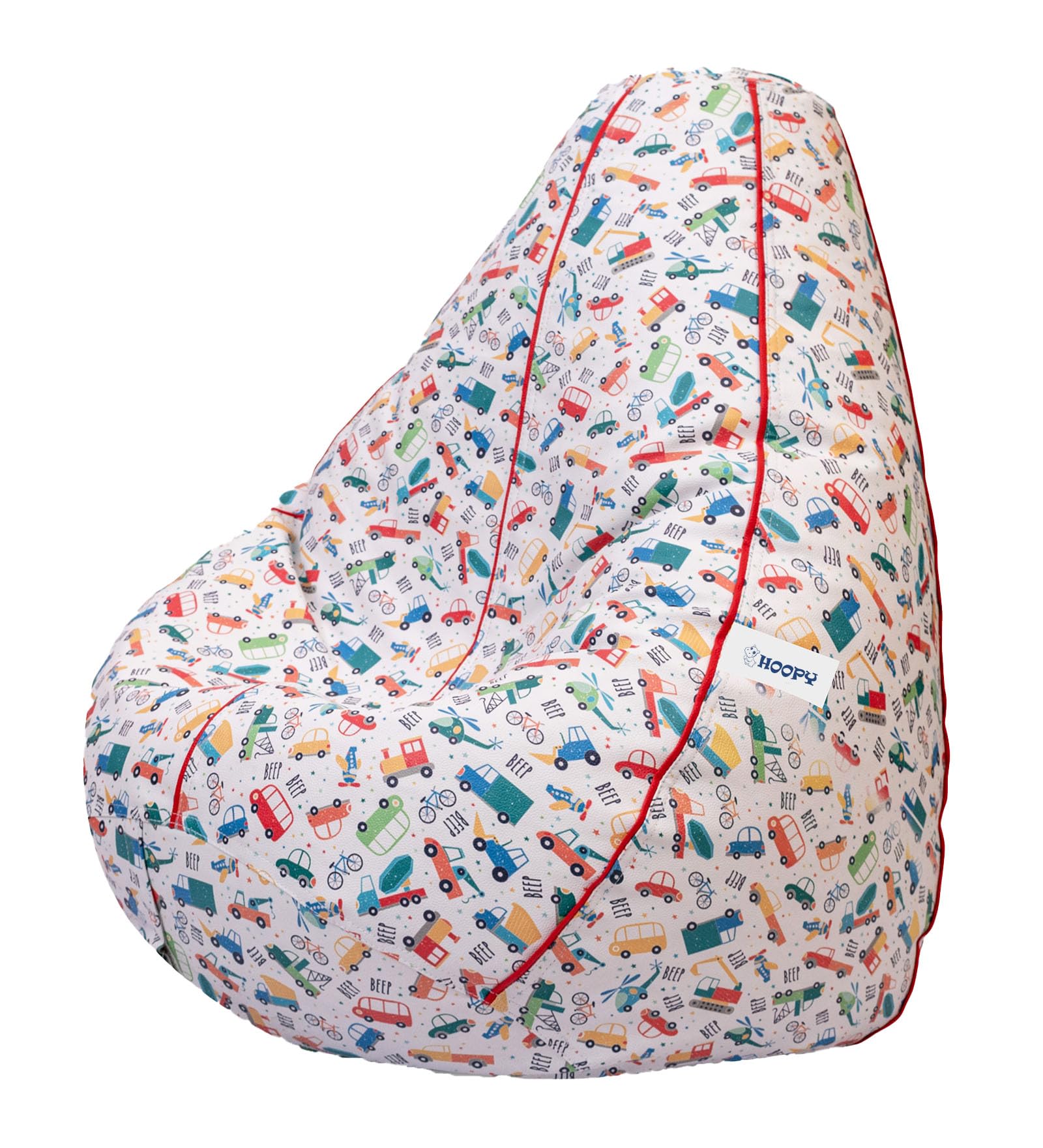 hoopy Kids Large Bean Bag Cover (Without Beans)- Beep Print_Birthday Gift Item for Kids 4