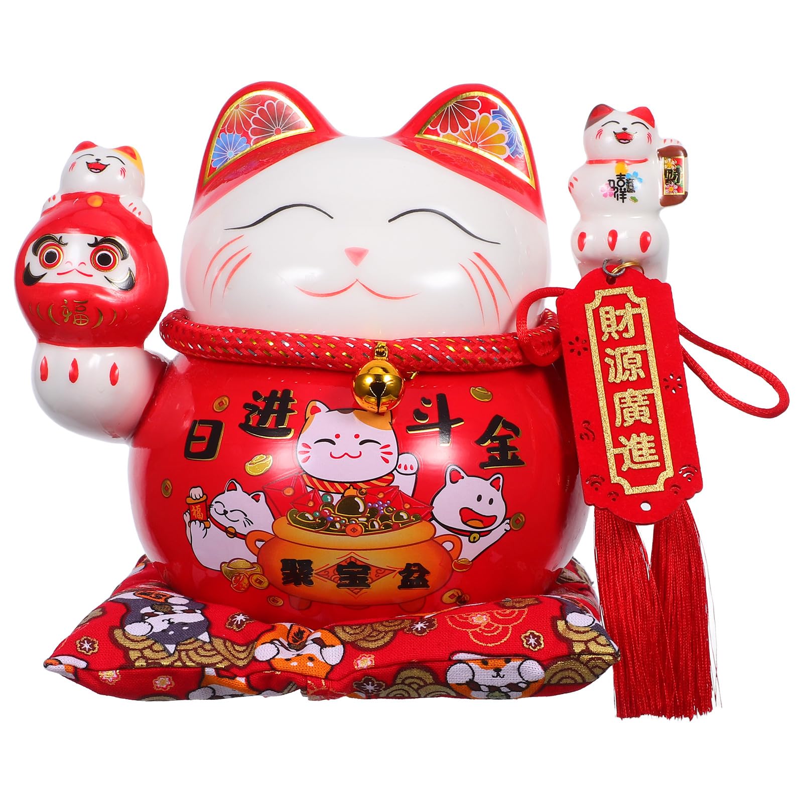 Tirelire chat Maneki Neko idée cadeau originale de décoration