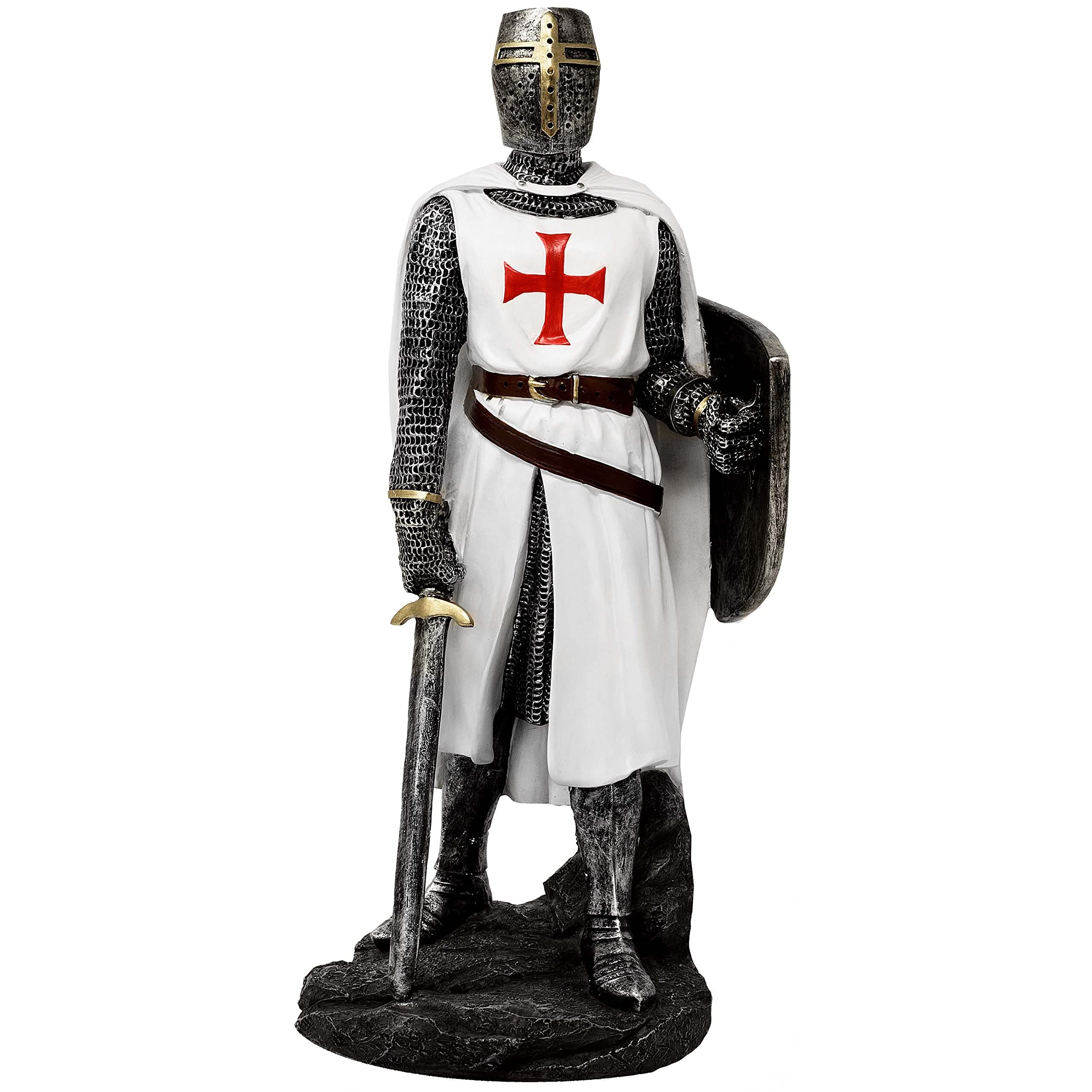 Kreuzritter weiss/rotes Kreuz mit Schwert - Mittelalter, Knight, Temples