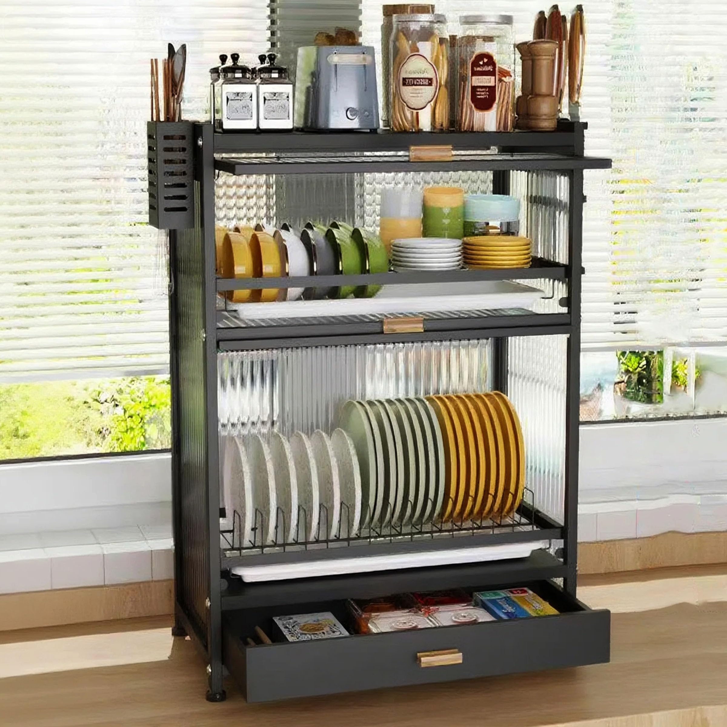 Kitchen Countertop Organizer With Drawers: Maximize Space