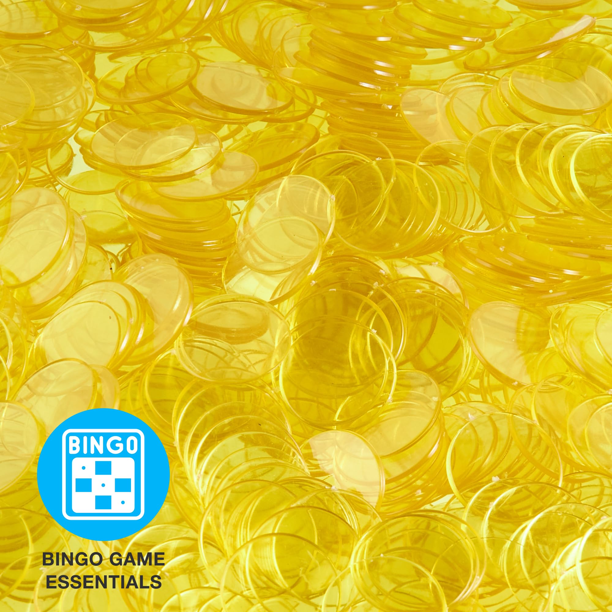 Royal Bingo Supplies - Pack de 1000 fichas de bingo de 1,9 cm - GBIN-307, Amarillo
