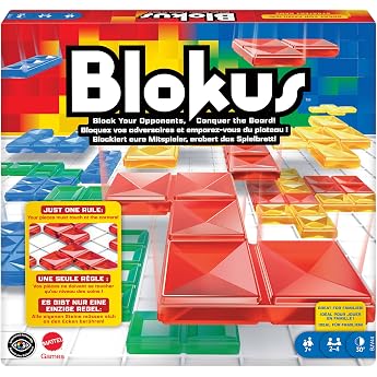 Mattel Games BJV44 Blokus Game, Board Game for the Family, Strategy Game, for 2&ndash;4 Players, from 7 Years