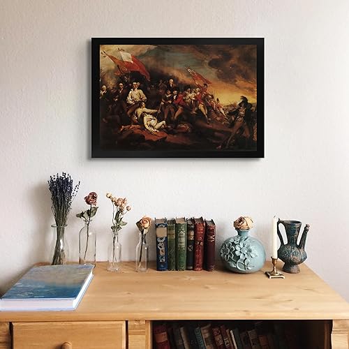 Vista 84 de Declaración de independencia de John Trumbull - Lienzo enmarcado para decoración de pared, lienzos de reproducción de pintura fina Impresión