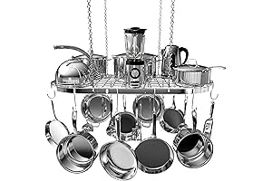 Vdomus Hanging Pots and Pans Organizer