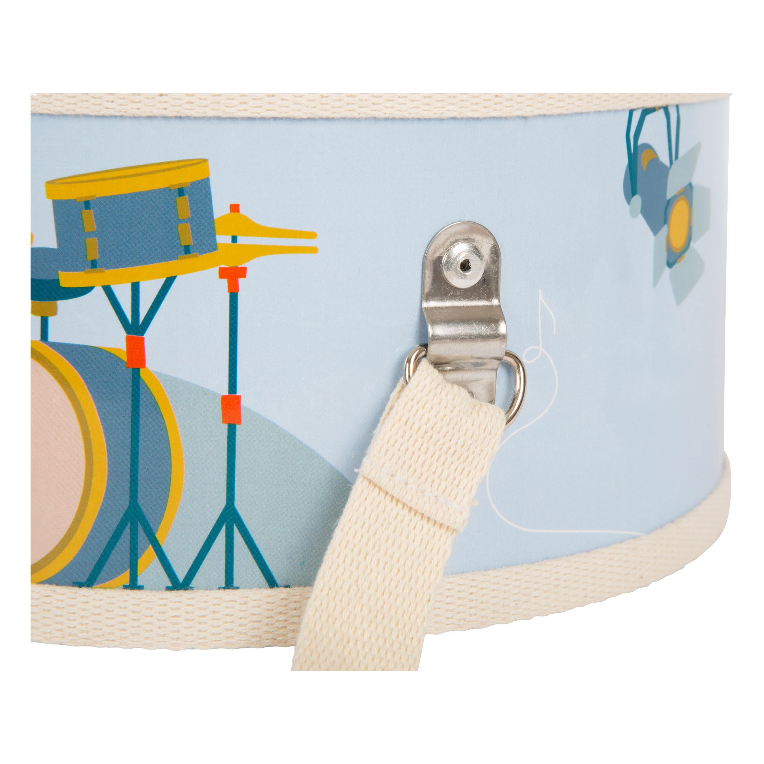 Small Foot Tambor Groovy Beats, instru. Infantil, a Partir de 3 años, de Madera, edu. Musical temprana, 12250