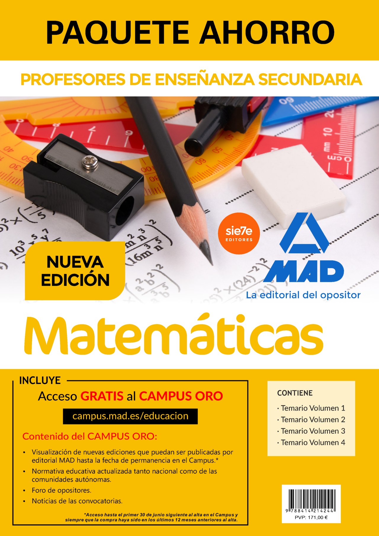 Paquete Ahorro Matemáticas Cuerpo de Profesores de Enseñanza Secundaria