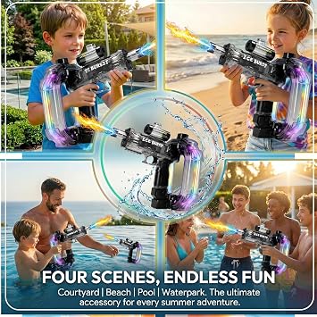 Electric Water Gun for Adults Kids, Automatic Aquatic Blasterl