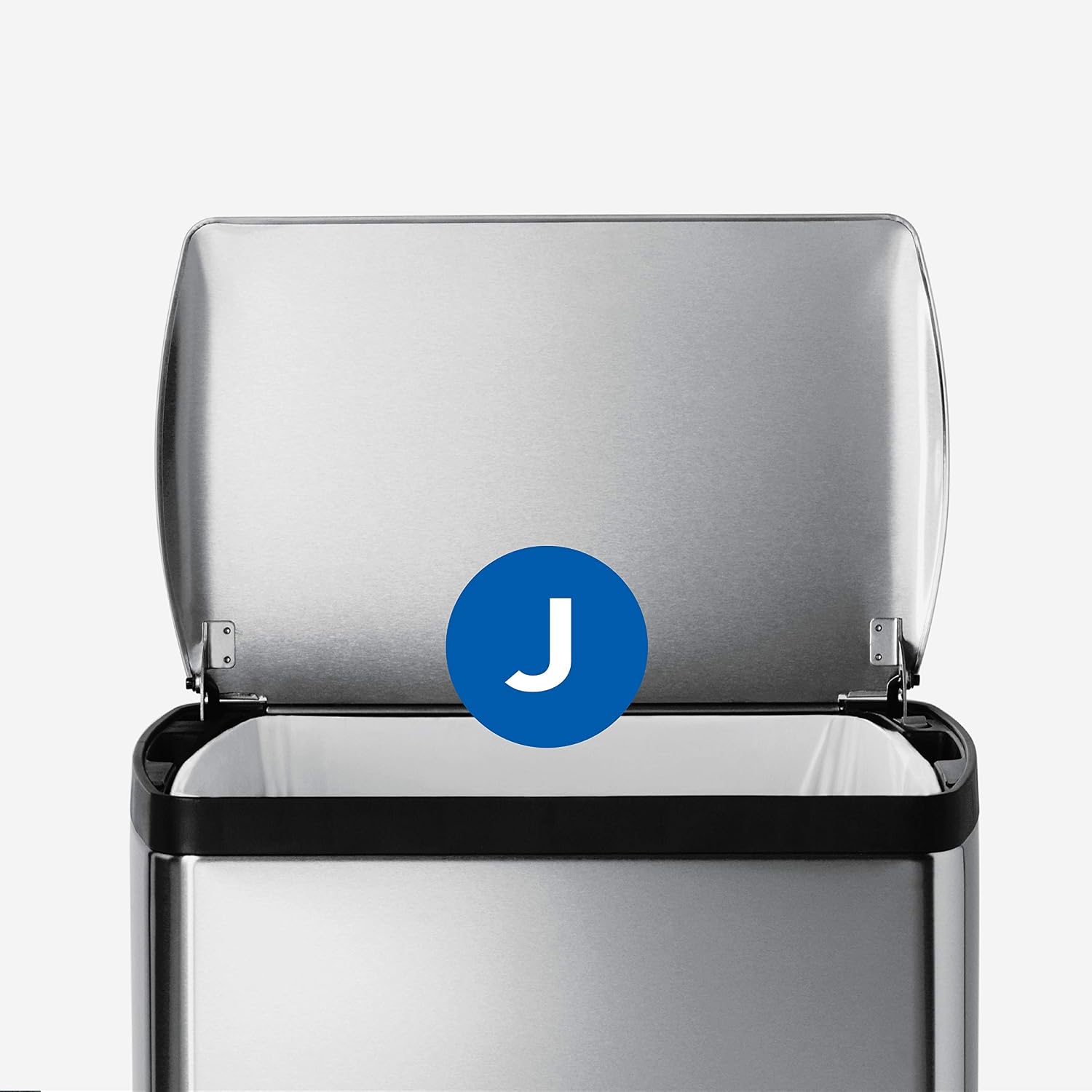 simplehuman 30 Liter / 8 Gallon Rectangular Kitchen Step Trash Can, Brushed Stainless Steel