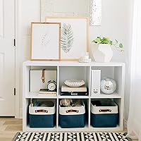 Vista 157 de OrganiHaus Narrow Storage Bins 15x06in, Small Closet Bins for Shelves, Bathroom Storage Baskets for Shelves, Narrow Baskets, Fabric Organizer with