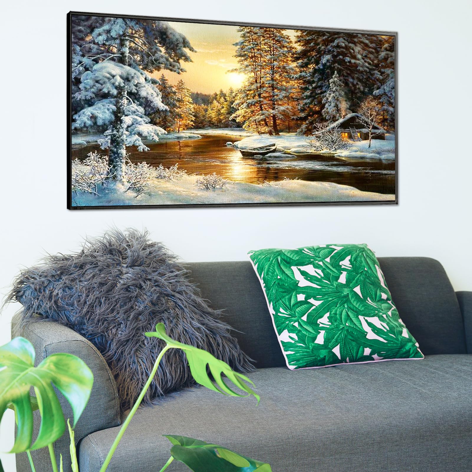 YALKIN 5D Diamond Painting Kit - Four Seasons Tree Full Drill, 40x70cm DIY Art For Adults, Home Decor - View #9