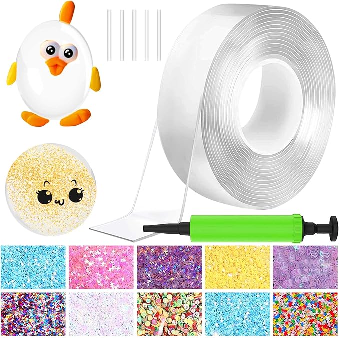 BABORUI Nano Bubbles Tape Kit, Nano Bubble Tape Toy Kit