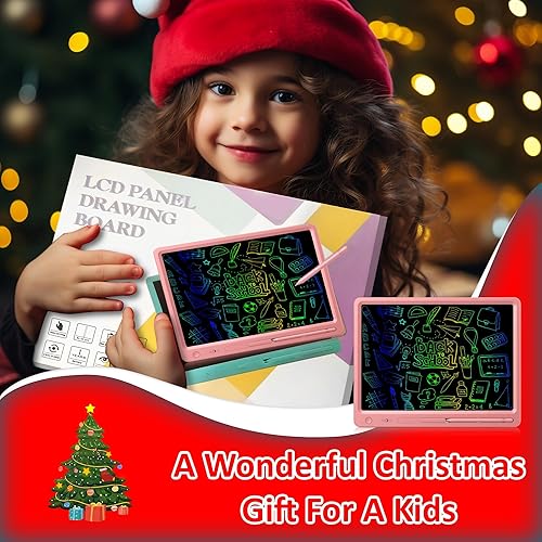 Miniatura 7 de JANDIP Tableta de escritura LCD de 15 pulgadas para niños, colorida pizarra de dibujo diseñada para niños de 3 a 12 años, juguetes educativos que