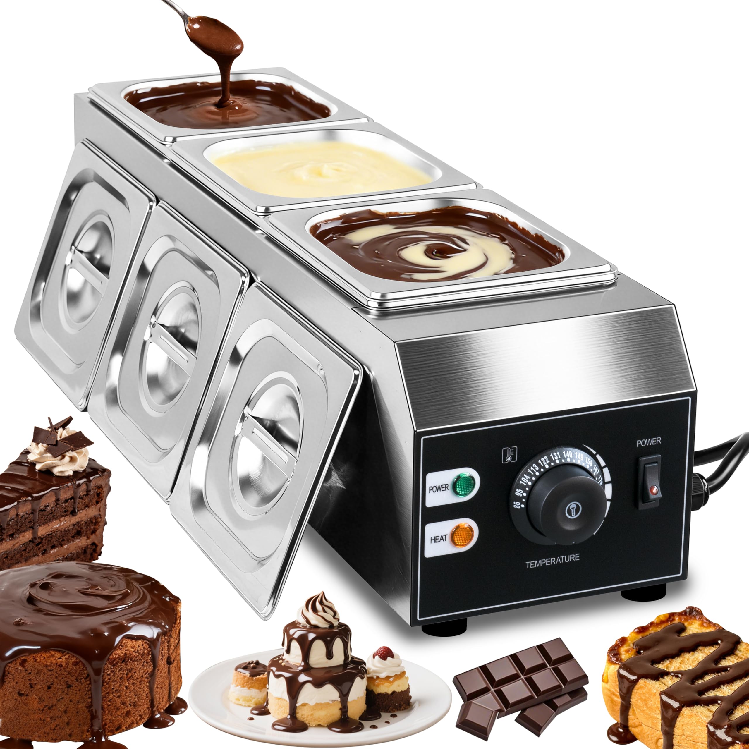 Photo 1 of AEYDJXMER Commercial 3-Tank Chocolate Melter