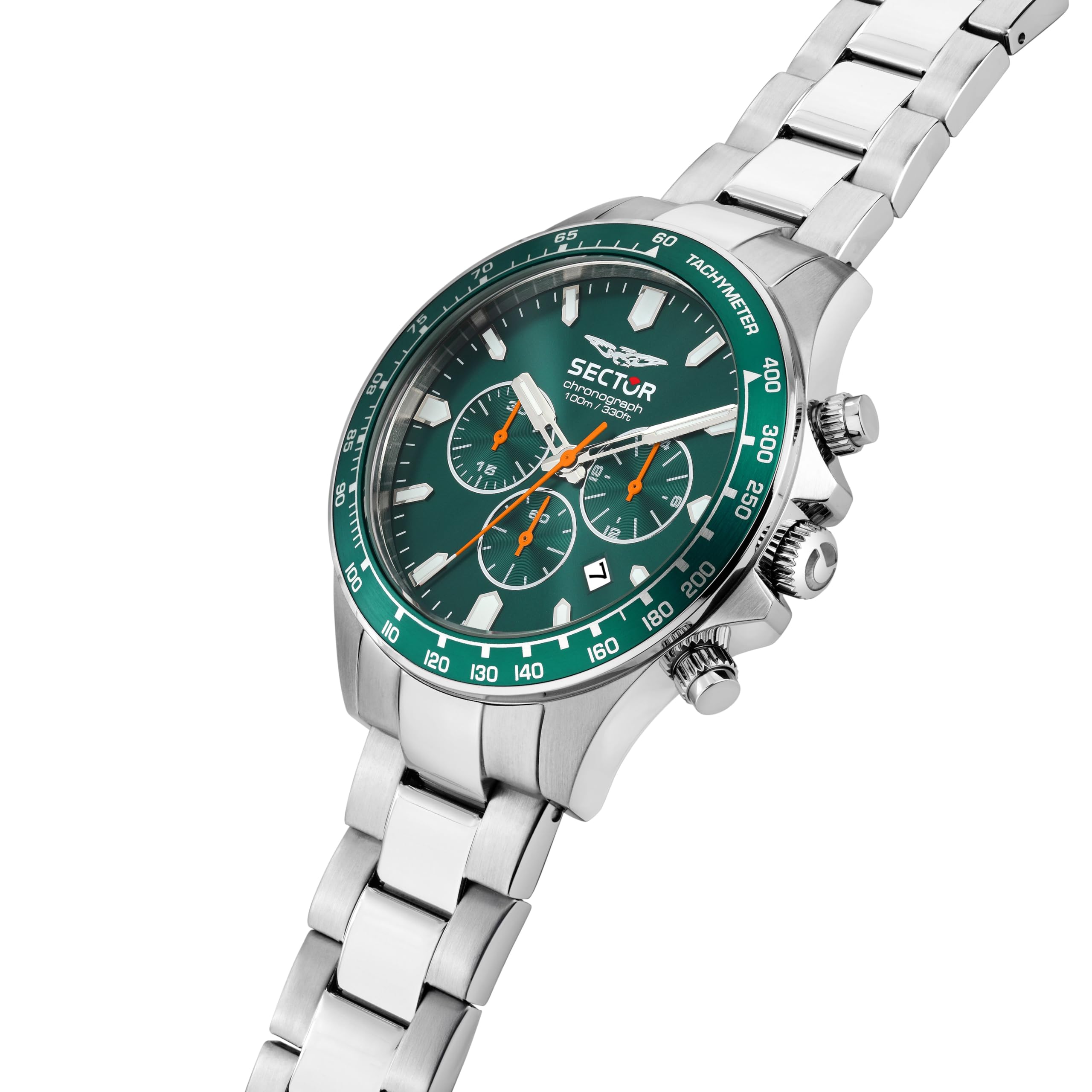 Sector No Limits Orologio Uomo, Cronografo, Analogico, 43 mm, Collezione 230, Effetto Opaco