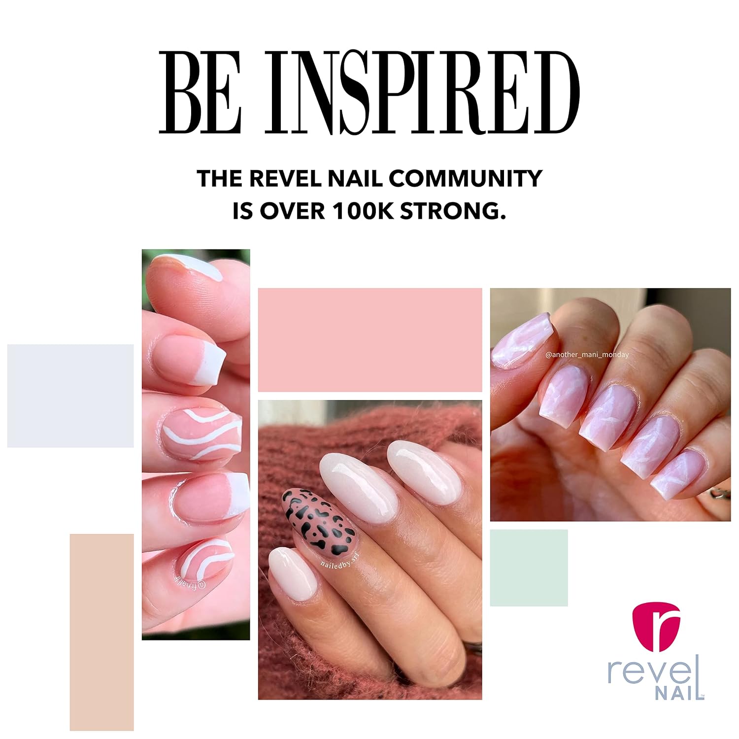Revel Nail Dip Powder - White and Pink Dip Powder for Nails, Chip Resistant Dip Nail Powder with Vitamin E and Calcium, DIY Manicure image 4
