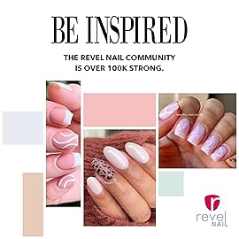 Revel Nail Dip Powder - White and Pink Dip Powder for Nails, Chip Resistant Dip Nail Powder with Vitamin E and Calcium, DIY Manicure