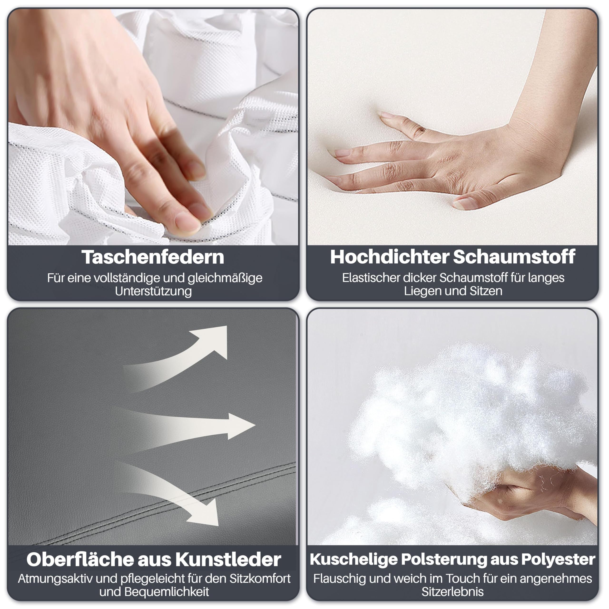 Yaheetech Ruhesessel Relaxsessel Liegesessel mit Verstellbarer Fußstütze und liegefunktion Fernsehsessel aus Kunstleder Einzelsofa 160° neigbar