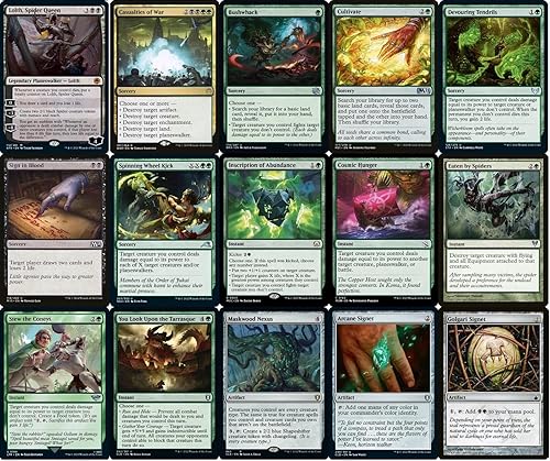 Miniatura 4 de Commander Spider Deck - Golgari Black Green - EDH - Shelob - Lord of the Rings LOTR - 100 cartas - Magic The Gathering Deck - Muy fuerte