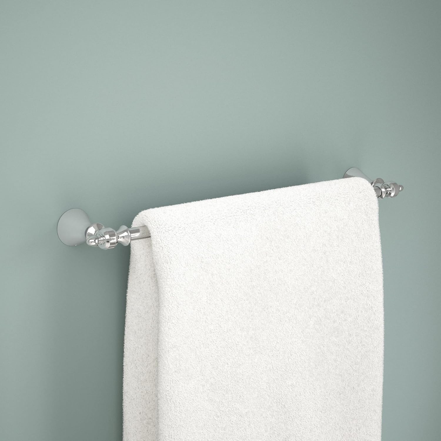 Polished Chrome 18'' Wall Mounted Single Towel Bar