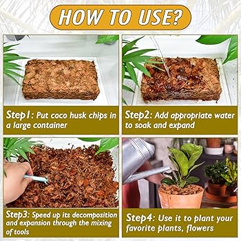 Amazon.com : Zeedix 8 Pack Coco Husk Chips for Plants(8.8LB