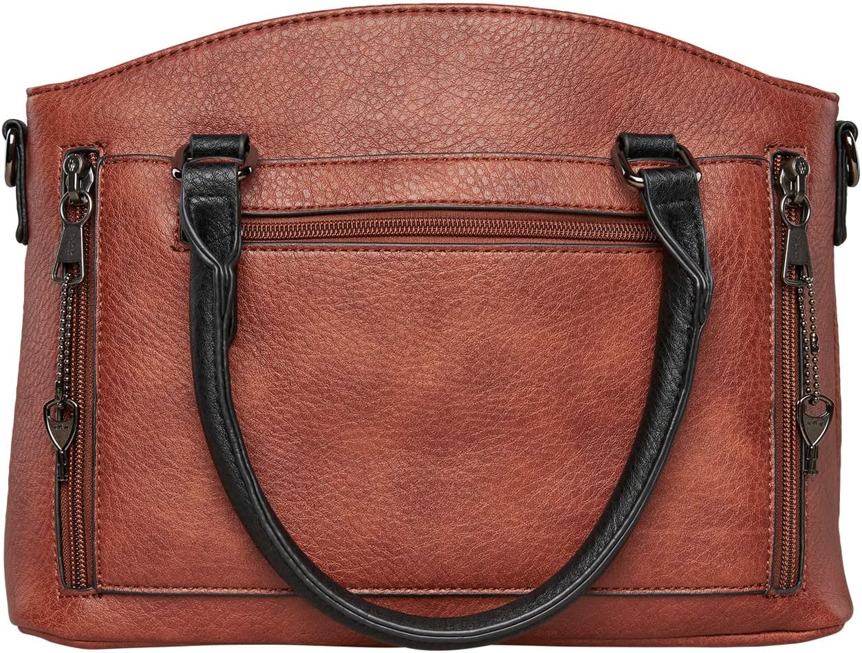 Lady Conceal Women's Locking Concealed Carry Purse with Universal Holster for Gun - Concealed Carry Carly Satchel