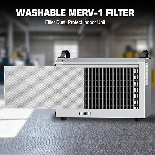 Miniatura 6 de Deshumidificador comercial de 145 pintas, unidad industrial de daños por agua de hasta 6,000 pies cuadrados, descongelación automática, memoria que