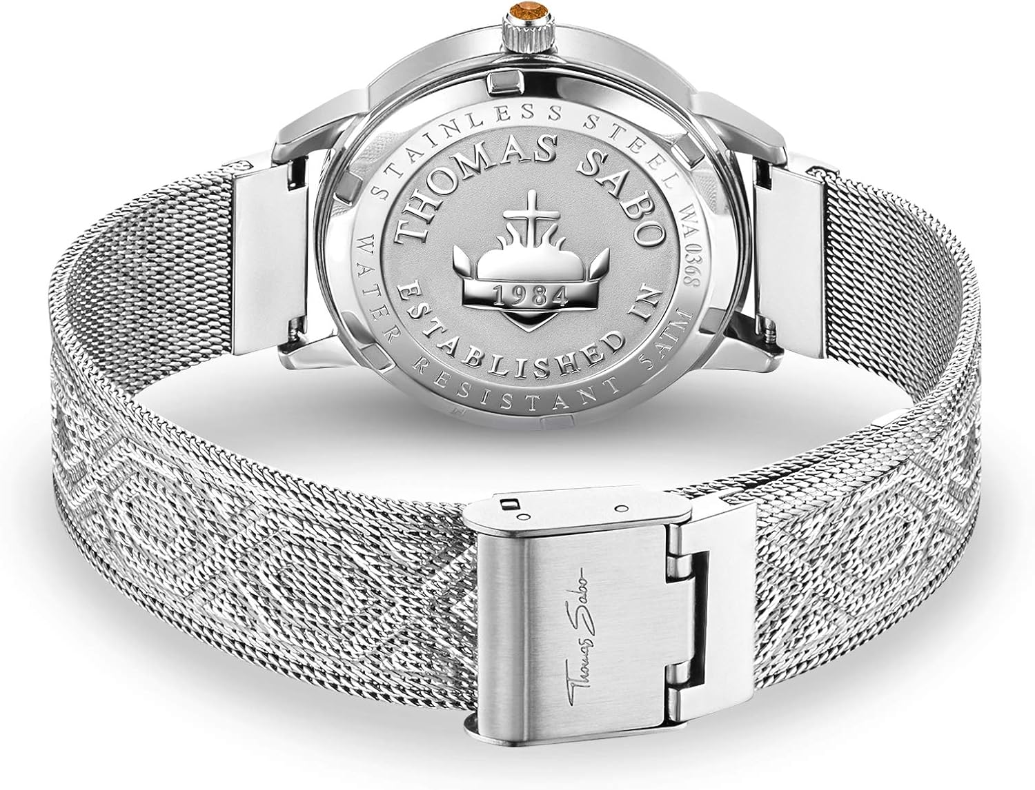 Orologio Analogico Quarzo Donna con Cinturino in Acciaio Inox WA0368-201-215-33 mm Orologio Analogico Quarzo Donna con Cinturino in Acciaio Inox WA0368-201-215-33 mm