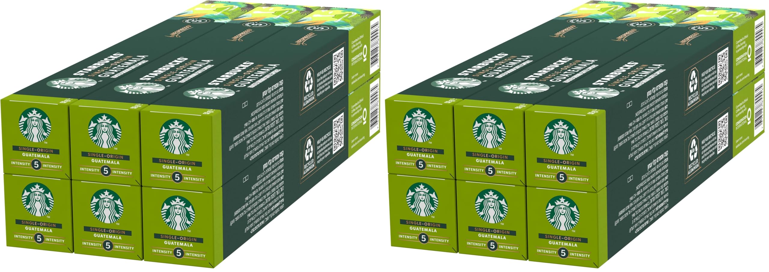 STARBUCKS Single-Origin Guatemala de Nespresso, Cápsulas de Café de Tueste Suave 6 x 10 (60 Cápsulas) (Paquete de 2)