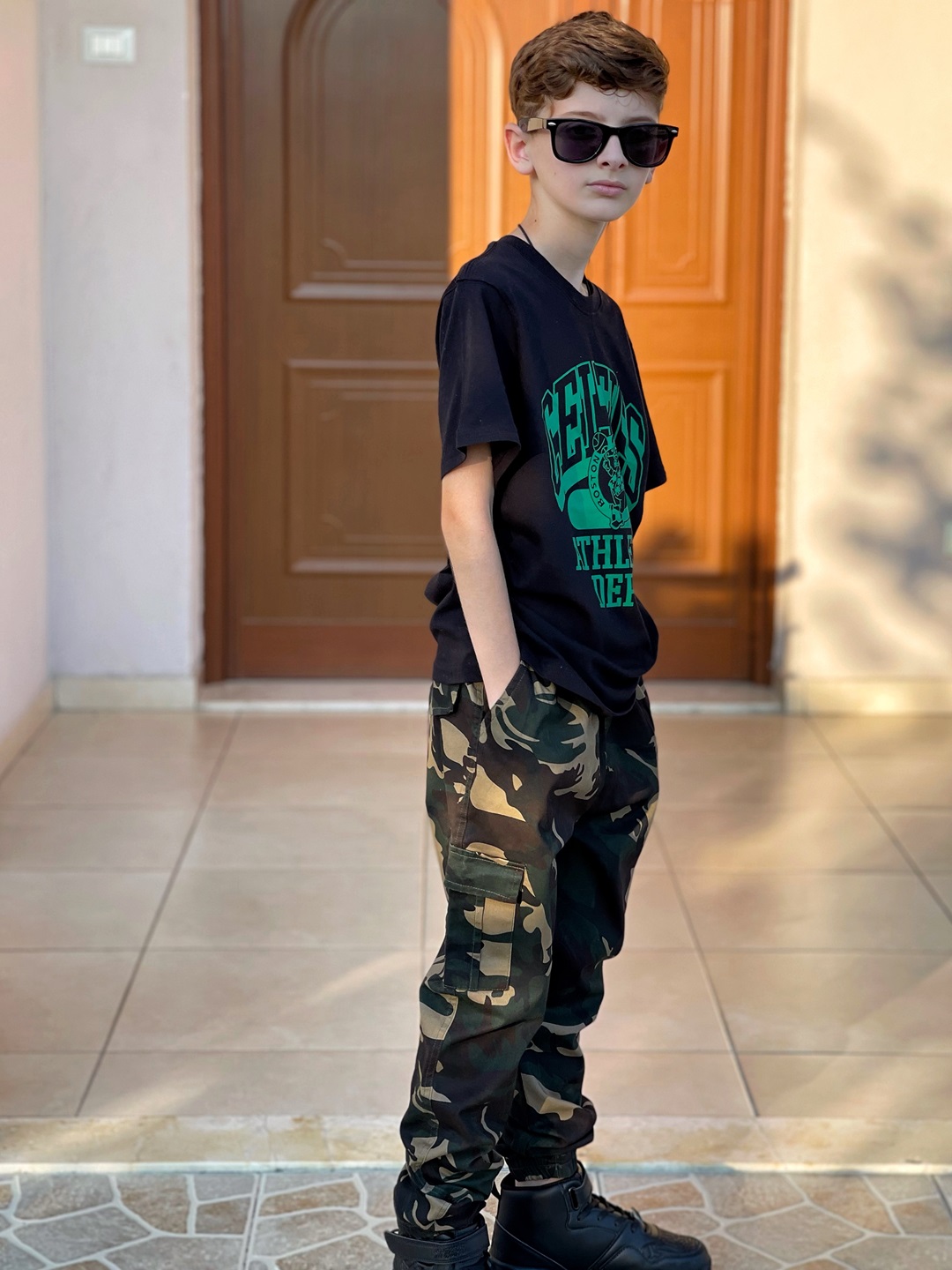 Amazon.com: Rolanko Boys' Cargo Pants Casual Kids Joggers Elastic