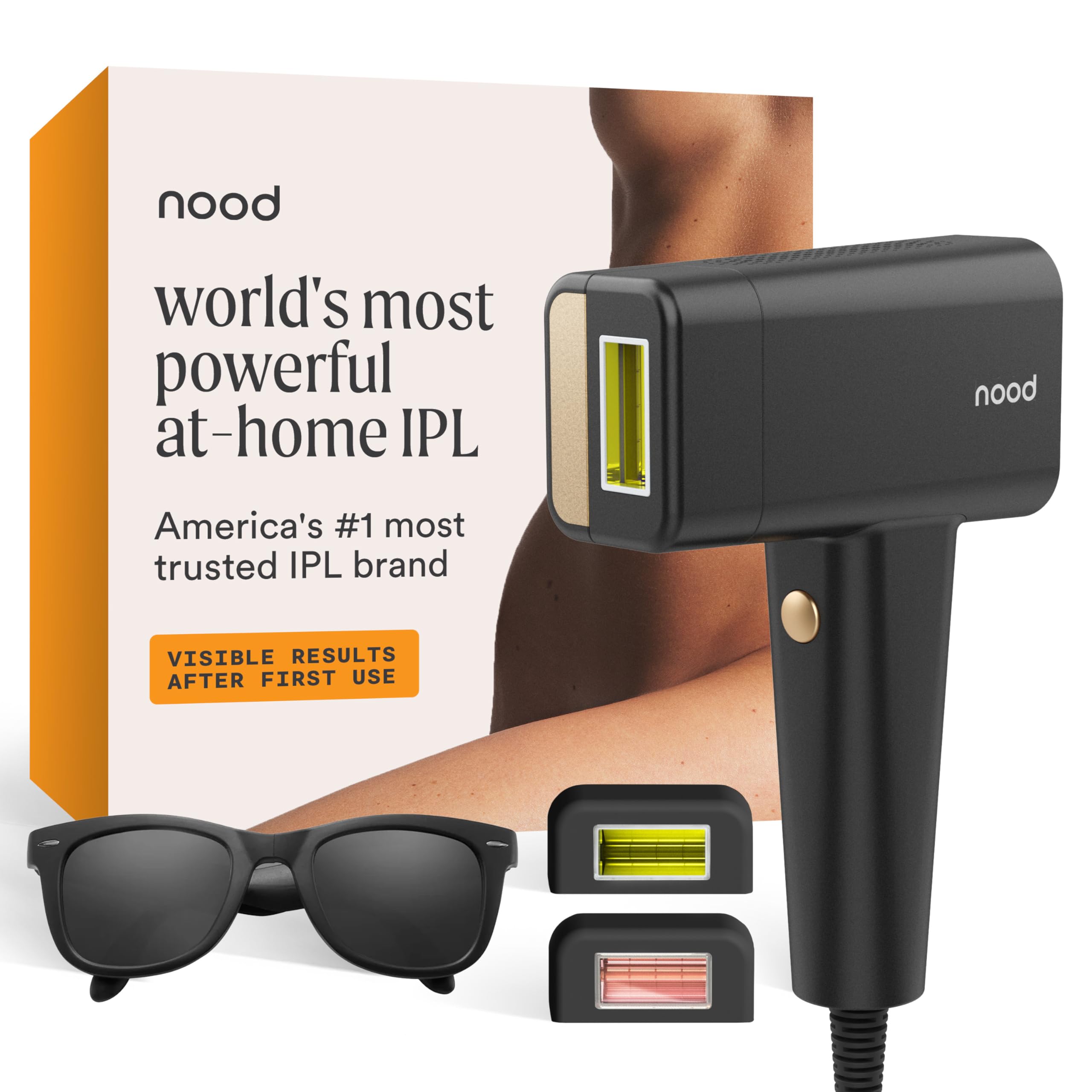 Nood ™ NUEVO Flasher Pro — Dispositivo de depilación láser IPL y terapia de luz roja antienvejecimiento para mujeres y hombres — Resultados permanentes, visibles y sin dolor desde el primer uso y func