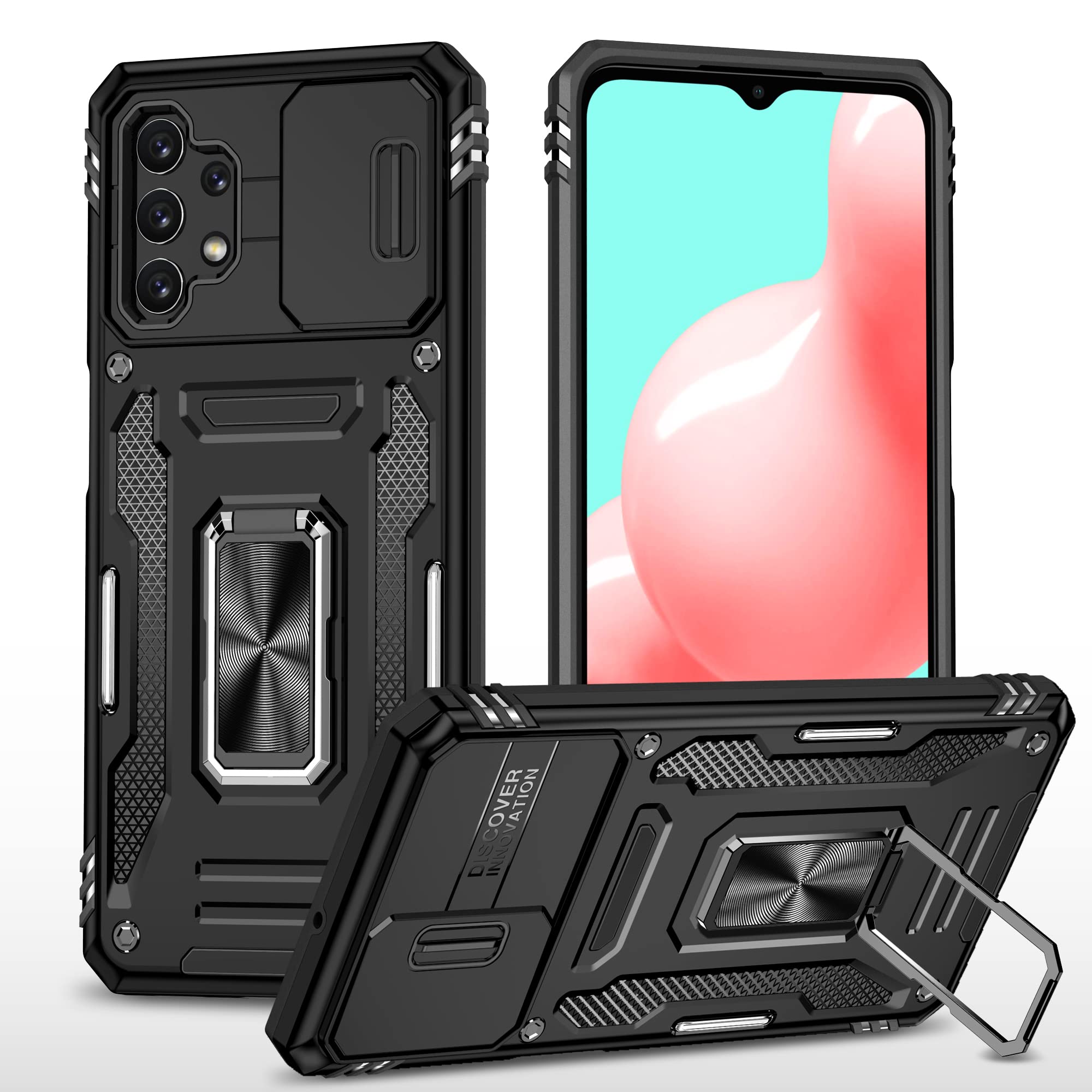 Samsung Galaxy S21 Camera Case - Slide Cover & Ring Holder -19
