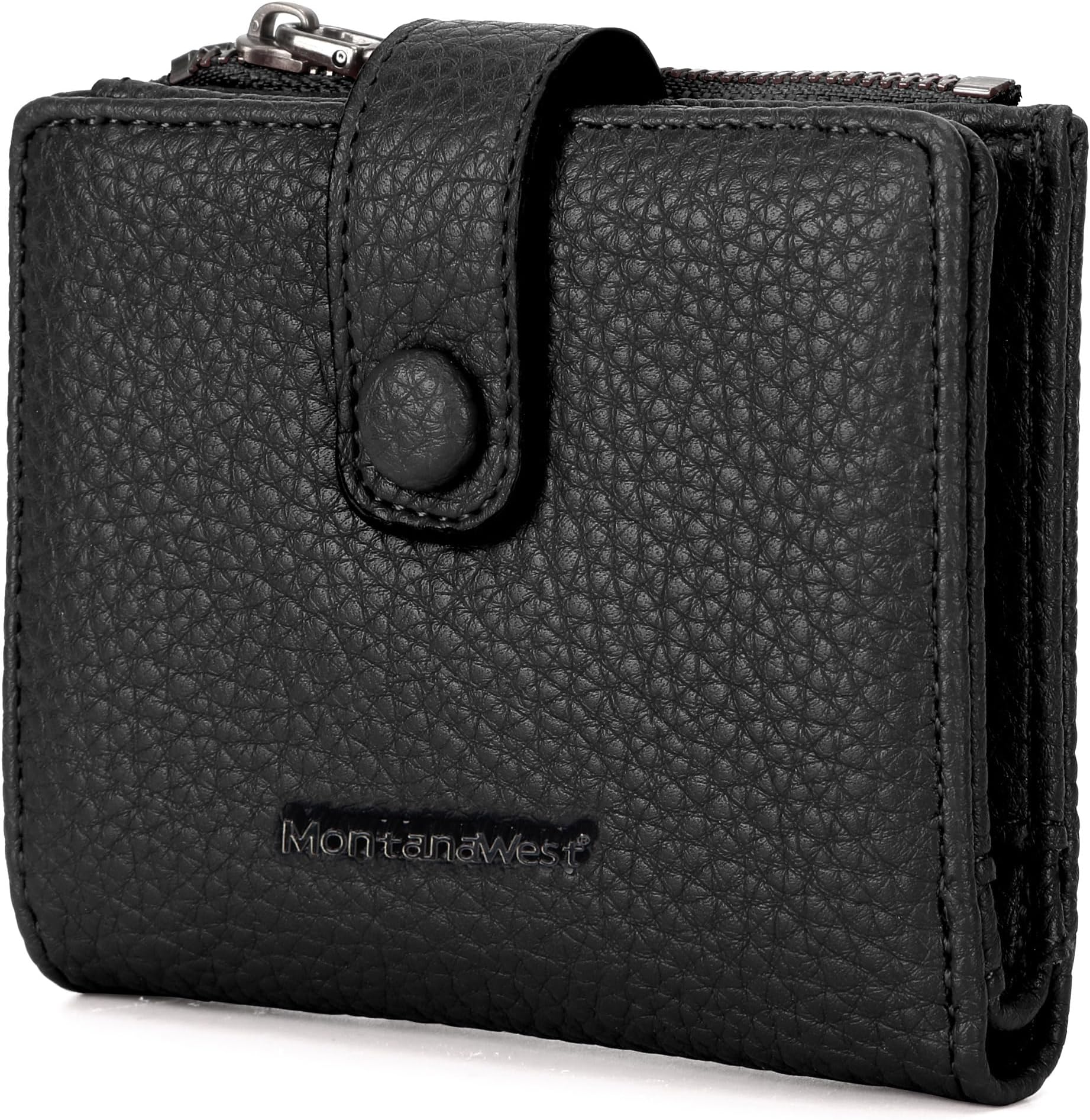 Women's Wallets Minimalist Wallets for Women RFID Blocking wallet, B Black, Vintage
