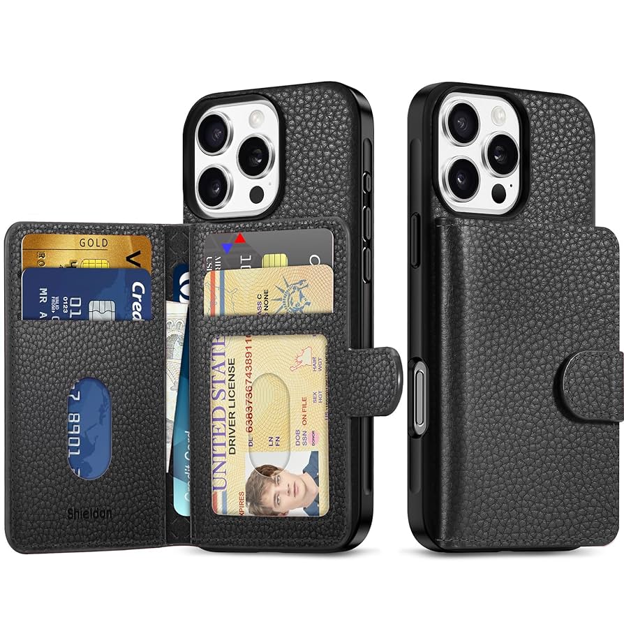 iPhone 15 Pro ブラックチタニウム　レザーウォレットセット iPhone 15 Pro ブラックチタニウムレザーウォレットセット