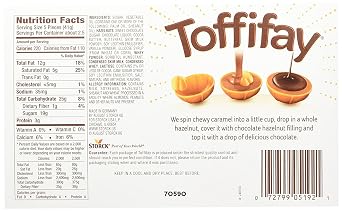 Toffifay Hazelnut Candies, 3.5 Oz (Pack of 2)