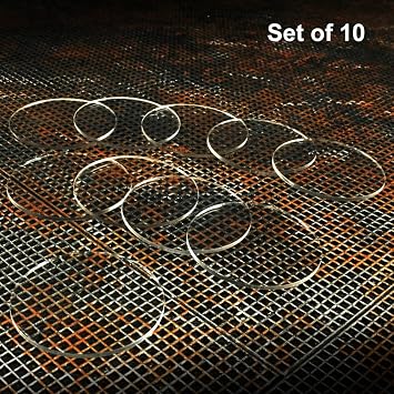 LITKO 2-Inch Round Bases | Compatible with D&D & Pathfinder | 1.5mm Clear