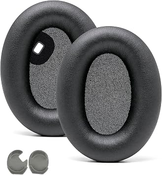 Replacement WH1000XM4 Earpads for Sony WH-1000XM4 Over-Ear Headphones, Compatibel WH1000XM4 Ear Cushions with Softer Protein Leather, Noise Isolation Memory Foam, Black