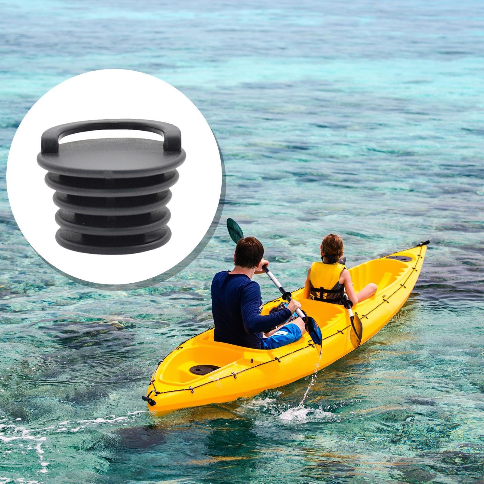 Bouchon De Vidange Universel Pour Kayak - En PVC Avec Poignée, étanche, Facile à Installer Pour Garder Le Kayak Au Sec