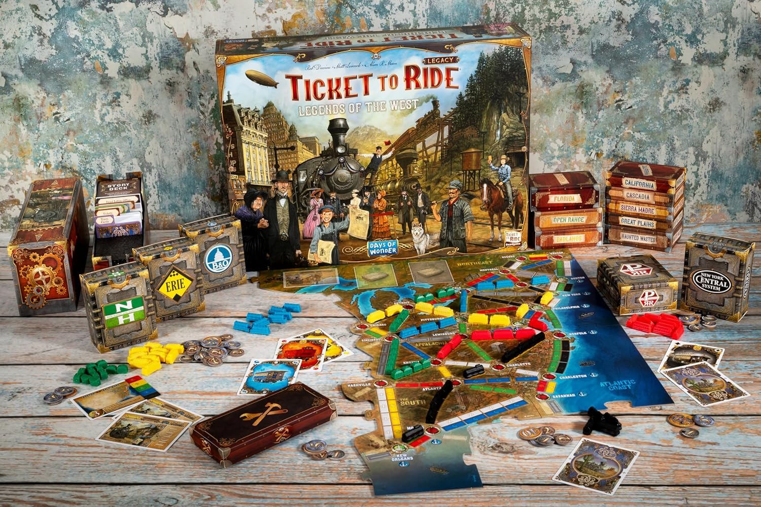 Amazon | Asmodee チケット トゥ ライド レガシー:レジェンド オブ ザ