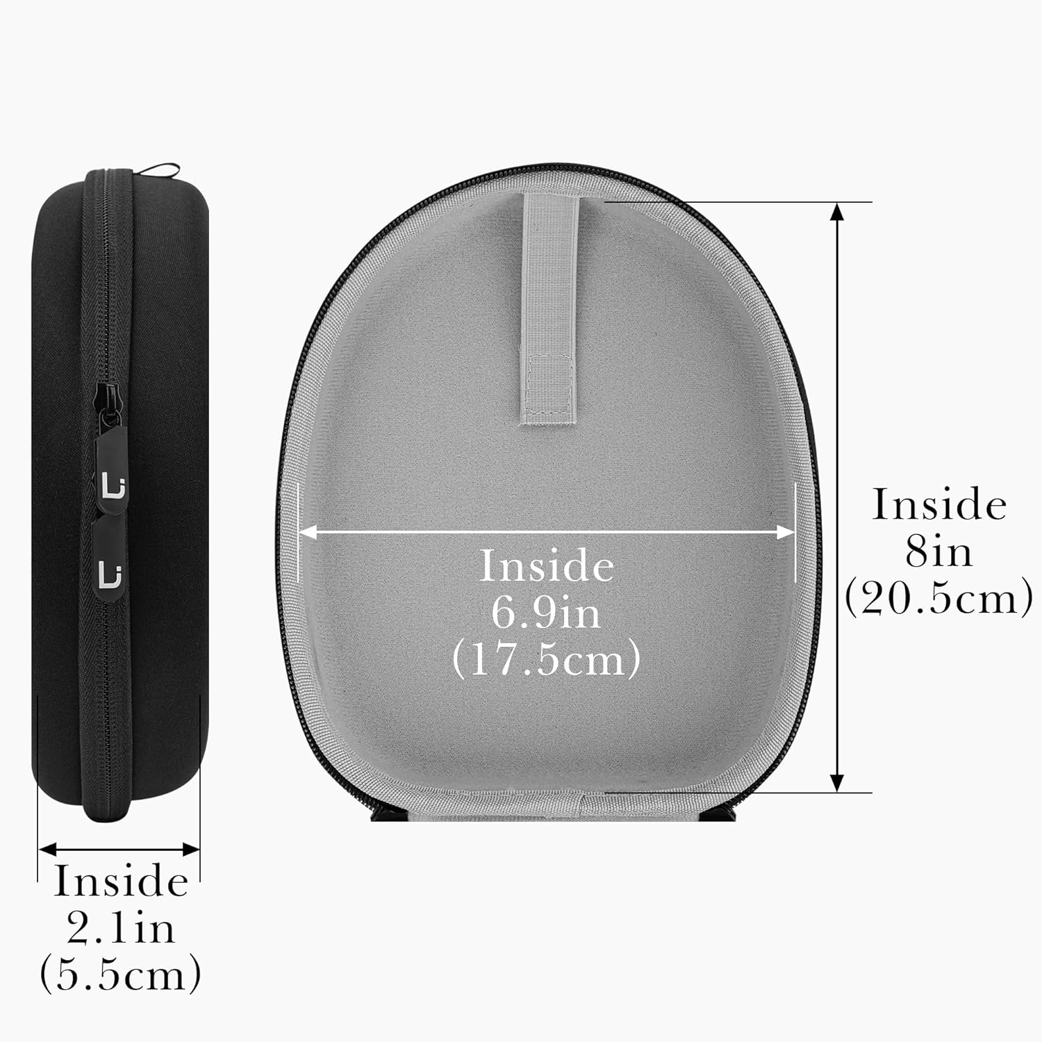 Linkidea Headphones Carrying Case Compatible with Bose QC Ultra II/45/35 II, 700, AE2w, SoundLink, SoundTrue, Protective Hard Shell Travel Bag with Cable, Charger Storage (Black) - Image 4