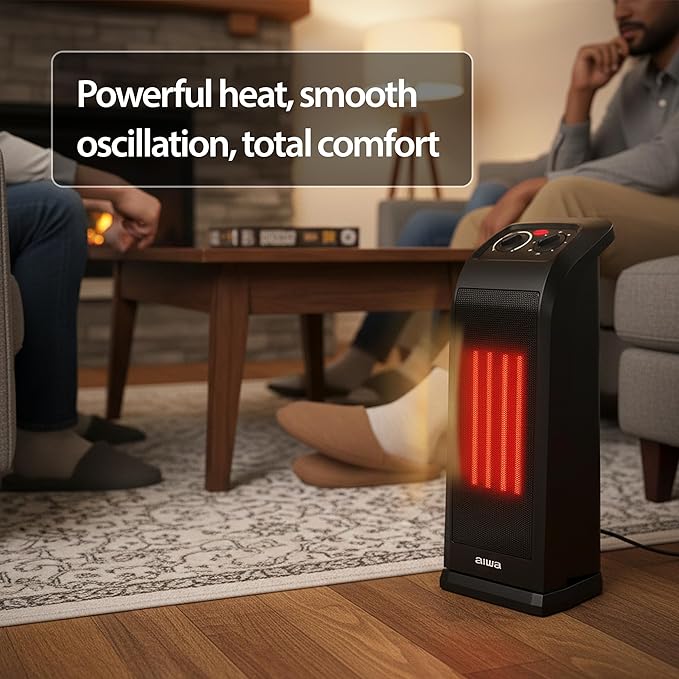 Calefactor Eléctrico Portátil Cerámico PTC 1500W miniatura 7