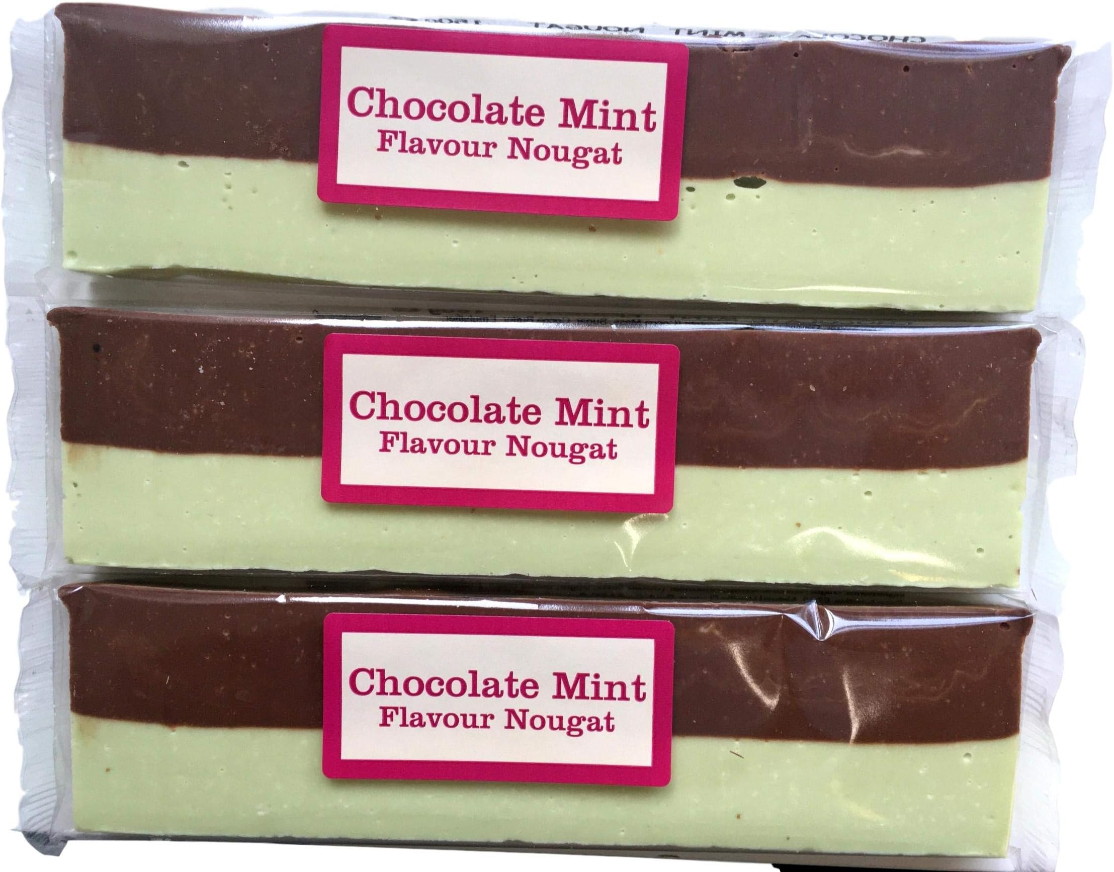 Chocolate and Mint Nougat Bars x 3 150g Bundle