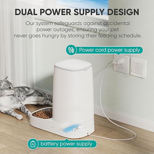 Miniatura 5 de FAS alliance PF1 - Comedero automático para mascotas, dispensador de alimentos para mascotas para alimentos secos, alimentador inteligente para