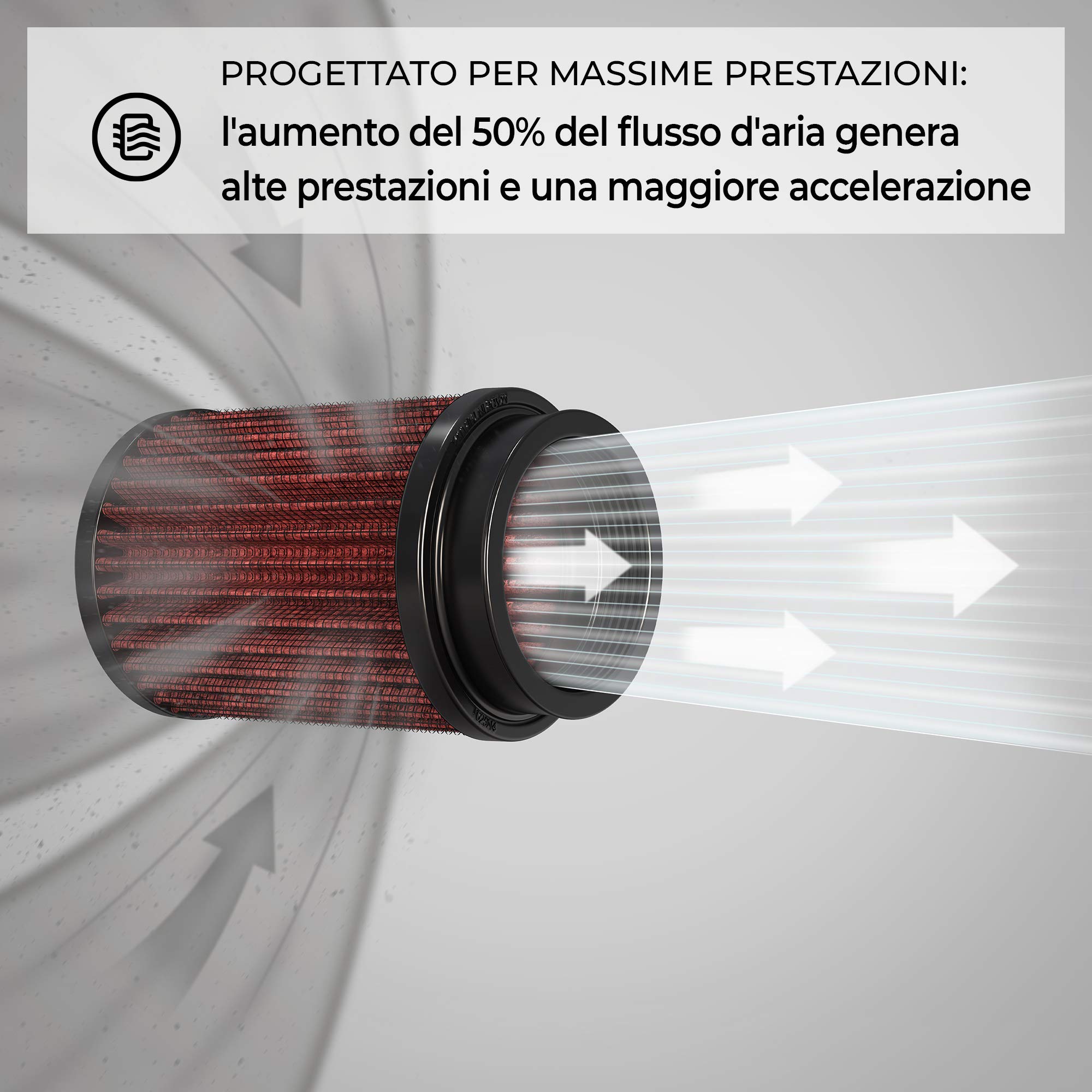 Filtro Carburante Universale Per Motocicletta 8mm/5/16 - Lavabile, Riutilizzabile, In Lega Di