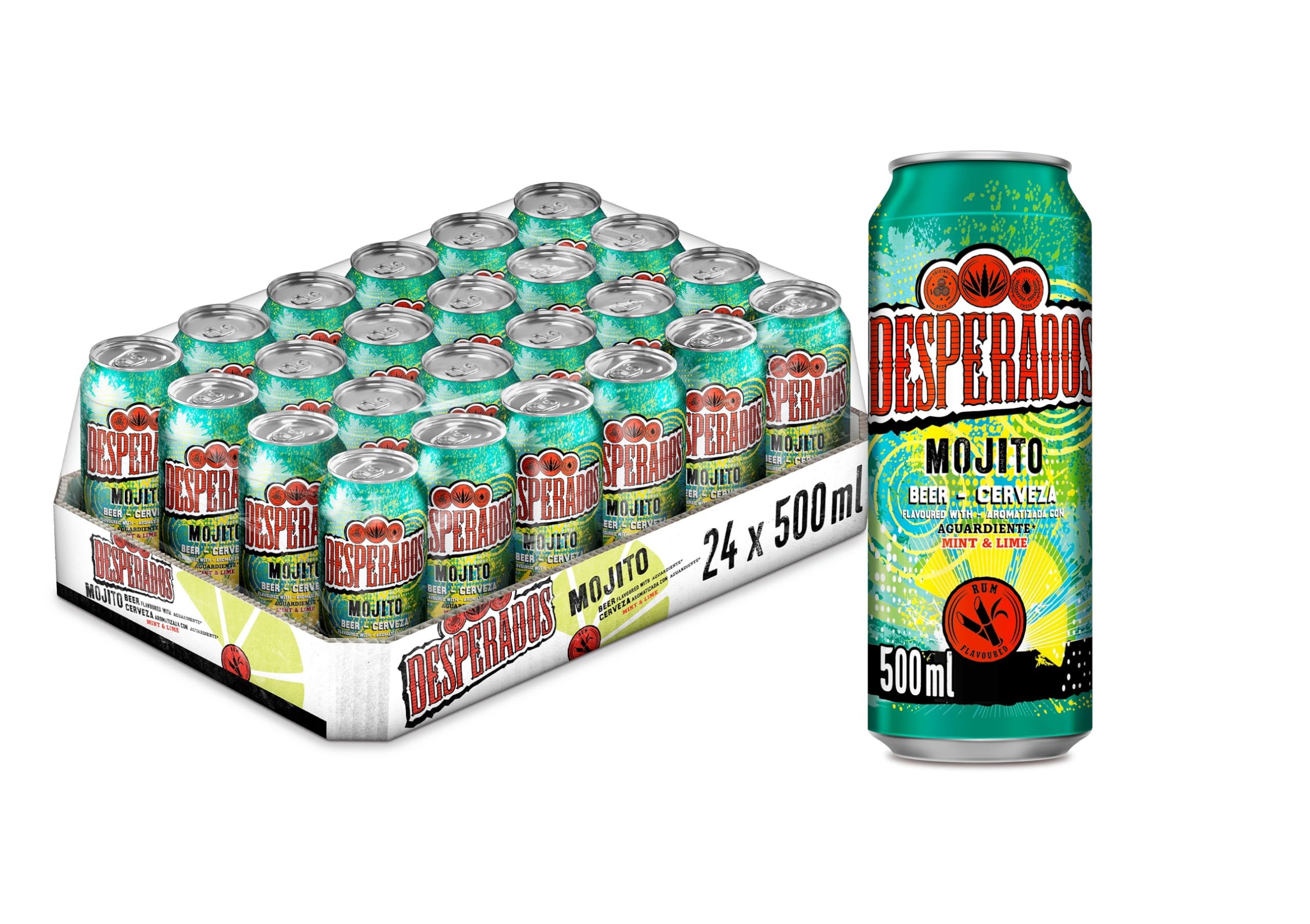 Desperados Cerveza Mojito Pack Lata, 24 x 50cl