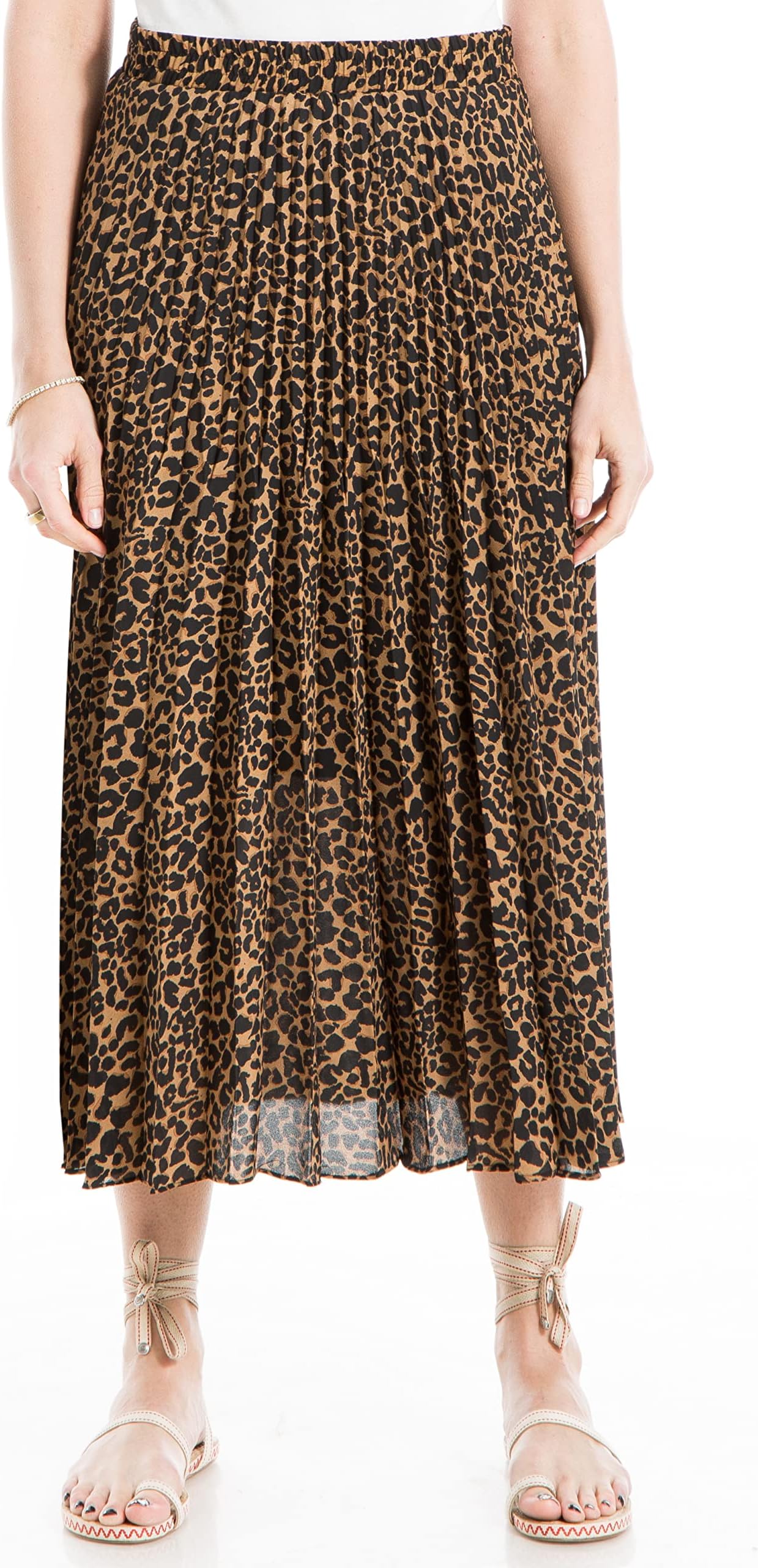 Women's Pleated Midi Skirt
