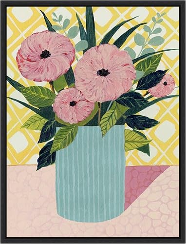 Miniatura 8 de Amanti Art Framed Canvas Wall Art 24x18 Retro Bouquet I by Grace Popp, Framed Wall Art Canvas, Flowers Artwork, Traditional Decor, Medium Poster