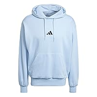 Adidas Homme Essentials FEELCOZY Fleece Hoodie, Glow Blue/Black
